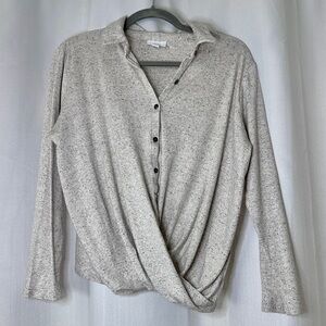 J. Jill Long Sleeve Knit Button Up Top